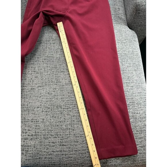 Talbots Petites Womens Stretch Burgundy Pants Size 14 Made In USA - Picture 6 of 8